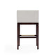 Kingsley 38 in. Ivory and Dark Walnut Beech Wood Barstool MHC-BS012-IV
