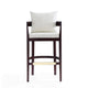Ritz 38 in. Ivory and Dark Walnut Beech Wood Barstool MHC-BS013-IV
