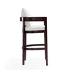 Ritz 38 in. Ivory and Dark Walnut Beech Wood Barstool MHC-BS013-IV