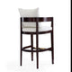 Ritz 38 in. Ivory and Dark Walnut Beech Wood Barstool MHC-BS013-IV
