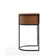 Cosmopolitan 37.8 in. Camel and Black Metal Barstool MHC-BS015-CL