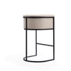 Cosmopolitan 37.8 in. Cream and Black Metal Barstool MHC-BS015-CR