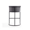 Cosmopolitan 37.8 in. Grey and Black Metal Barstool MHC-BS015-GY