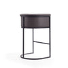 Cosmopolitan 37.8 in. Pebble and Black Metal Barstool MHC-BS015-PE