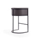 Cosmopolitan 37.8 in. Pebble and Black Metal Barstool MHC-BS015-PE
