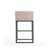Embassy 38 in. Cream and Black Metal Barstool MHC-BS018-CR