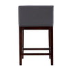 Kingsley 34 in. Grey and Dark Walnut Beech Wood Counter Height Bar Stool MHC-CS005-GY