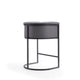 Cosmopolitan 33.8 in. Grey and Black Metal Counter Height Bar Stool MHC-CS008-GY