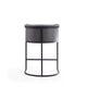 Cosmopolitan 33.8 in. Grey and Black Metal Counter Height Bar Stool MHC-CS008-GY