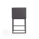 Ambassador 38 in. Grey and Black Metal Counter Height Bar Stool MHC-CS010-GY