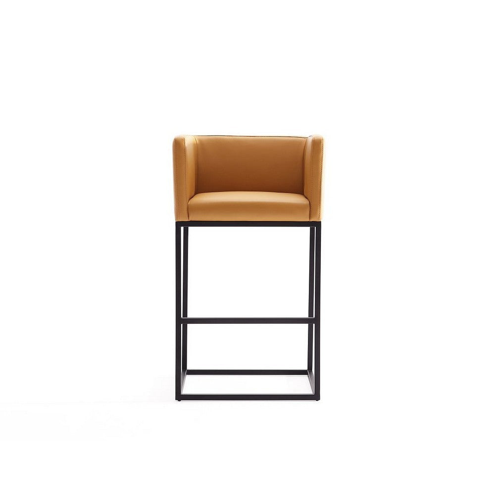 Embassy 34 in. Metal Counter Height Bar Stool in Clay MHC-CS011-CL
