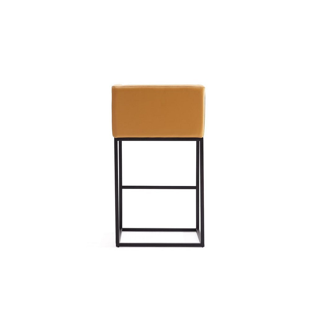 Embassy 34 in. Metal Counter Height Bar Stool in Clay MHC-CS011-CL