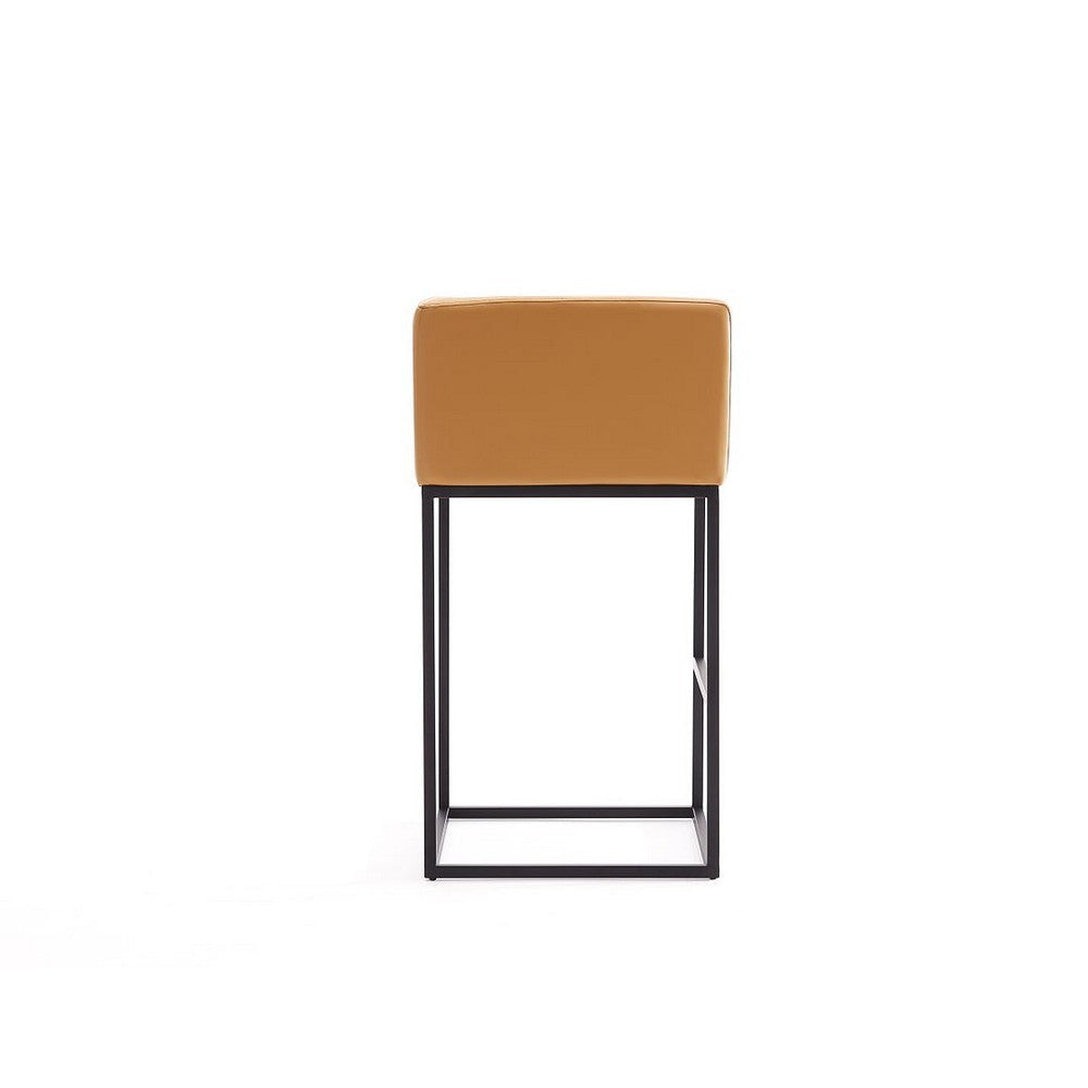 Embassy 34 in. Metal Counter Height Bar Stool in Clay MHC-CS011-CL