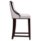 Fifth Ave 39.5 in. White and Walnut Beech Wood Counter Height Bar Stool MHC-CS012-PW