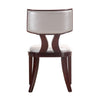 Pulitzer Silver and Walnut Faux Leather Dining Chair (Set of Two) MHC-DC001-SV