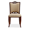Regent Cream and Walnut Faux Leather Dining Chair (Set of Two) MHC-DC005-CR