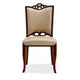 Regent Cream and Walnut Faux Leather Dining Chair (Set of Two) MHC-DC005-CR