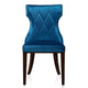 Reine Cobalt Blue and Walnut Velvet Dining Chair (Set of Two) MHC-DC007-CB