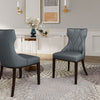 Reine Faux Leather Dining Chair in Pebble Grey (Set of 2) MHC-DC007-PE