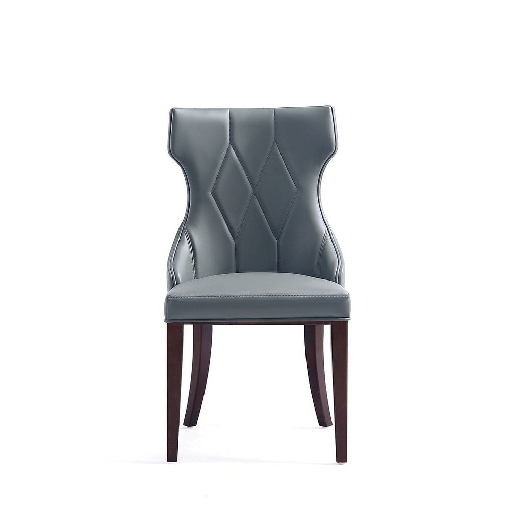 Reine Faux Leather Dining Chair in Pebble Grey (Set of 2) MHC-DC007-PE