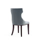 Reine Faux Leather Dining Chair in Pebble Grey (Set of 2) MHC-DC007-PE