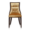 Fifth Avenue Antique Gold and Walnut Velvet Dining Chair (Set of Two) MHC-DC008-AG