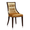 Fifth Avenue Antique Gold and Walnut Velvet Dining Chair (Set of Two) MHC-DC008-AG