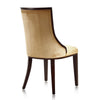 Fifth Avenue Antique Gold and Walnut Velvet Dining Chair (Set of Two) MHC-DC008-AG