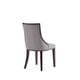 Fifth Avenue Faux Leather Dining Chair in Grey and Walnut (Set of 2) MHC-DC008-GY