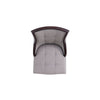 Fifth Avenue Faux Leather Dining Chair in Grey and Walnut (Set of 2) MHC-DC008-GY