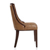 Fifth Avenue Saddle and Walnut Faux Leather Dining Chair (Set of Two) MHC-DC008-SA