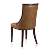 Fifth Avenue Saddle and Walnut Faux Leather Dining Chair (Set of Two) MHC-DC008-SA