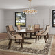 Fifth Avenue Faux Leather Dining Chair in Tan and Walnut (Set of 2) MHC-DC008-TN
