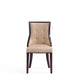 Fifth Avenue Faux Leather Dining Chair in Tan and Walnut (Set of 2) MHC-DC008-TN