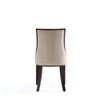 Fifth Avenue Faux Leather Dining Chair in Tan and Walnut (Set of 2) MHC-DC008-TN