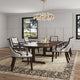 Fifth Avenue Faux Leather Dining Armchair in Silver and Walnut MHC-DC008AR-SV
