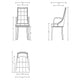 Fifth Avenue Faux Leather Dining Armchair in Silver and Walnut MHC-DC008AR-SV