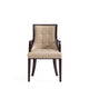 Fifth Avenue Faux Leather Dining Armchair in Tan and Walnut MHC-DC008AR-TN
