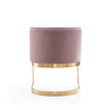 Aura Blush and Polished Brass Velvet Dining Chair MHC-DC026-BH