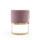 Aura Blush and Polished Brass Velvet Dining Chair MHC-DC026-BH