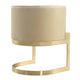 Aura Sand and Polished Brass Velvet Dining Chair MHC-DC026-SD