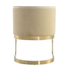 Aura Sand and Polished Brass Velvet Dining Chair MHC-DC026-SD