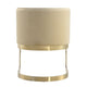 Aura Sand and Polished Brass Velvet Dining Chair MHC-DC026-SD