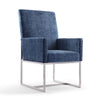 Element Blue Velvet Dining Armchair