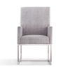 Element Grey Velvet Dining Armchair MHC-DC029-GY