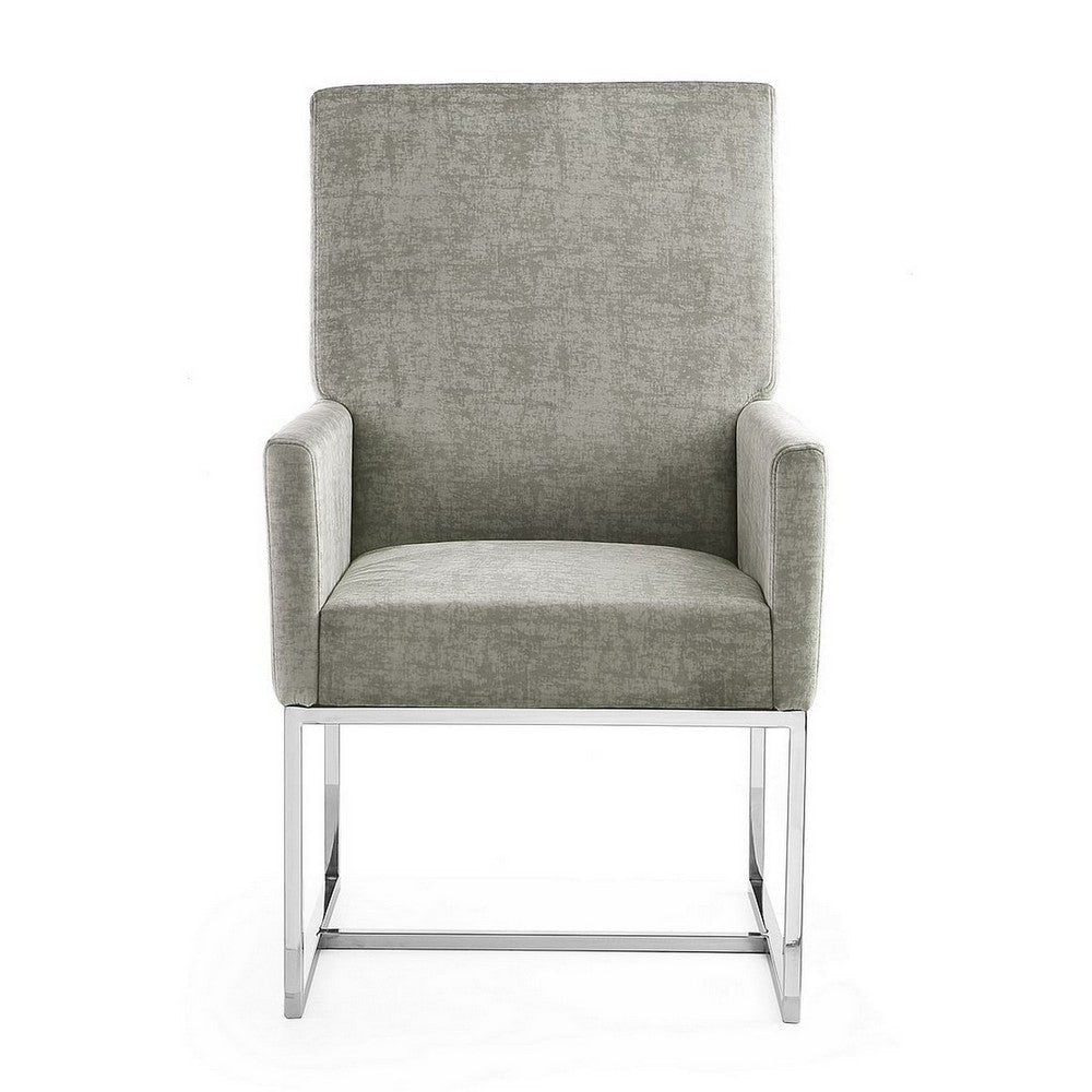 Element Steel Velvet Dining Armchair MHC-DC029-ST