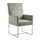 Element Steel Velvet Dining Armchair