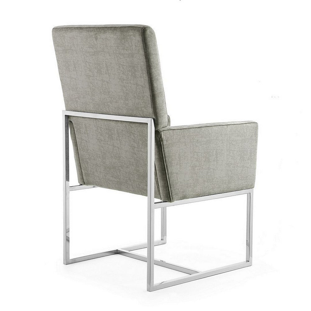 Element Steel Velvet Dining Armchair MHC-DC029-ST