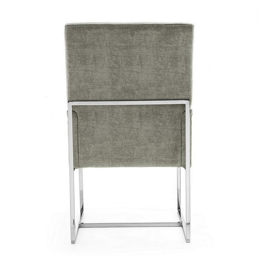 Element Steel Velvet Dining Armchair MHC-DC029-ST