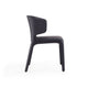 Conrad Black Faux Leather Dining Chair (Set of 2) MHC-DC031-BK